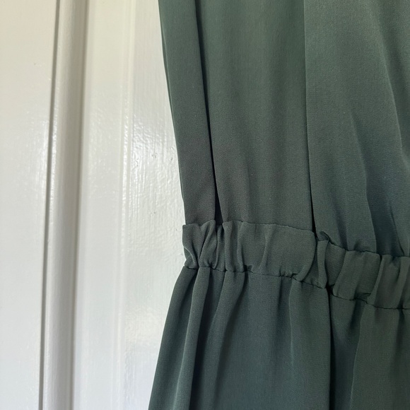 Dark Green Aaron Ashe Romper w/ Black Lace - Picture 2 of 5